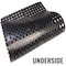 Rhino Mats K-Series Drainage Mat, Rubber, Drainage Holes, 2 ft W x 3 ft L, Black K2-2436B - alternate 4
